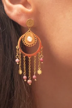 Boucles d'oreilles bohème acier inoxydable