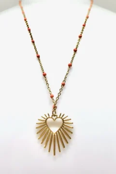 Collier en acier inoxydable Coeur