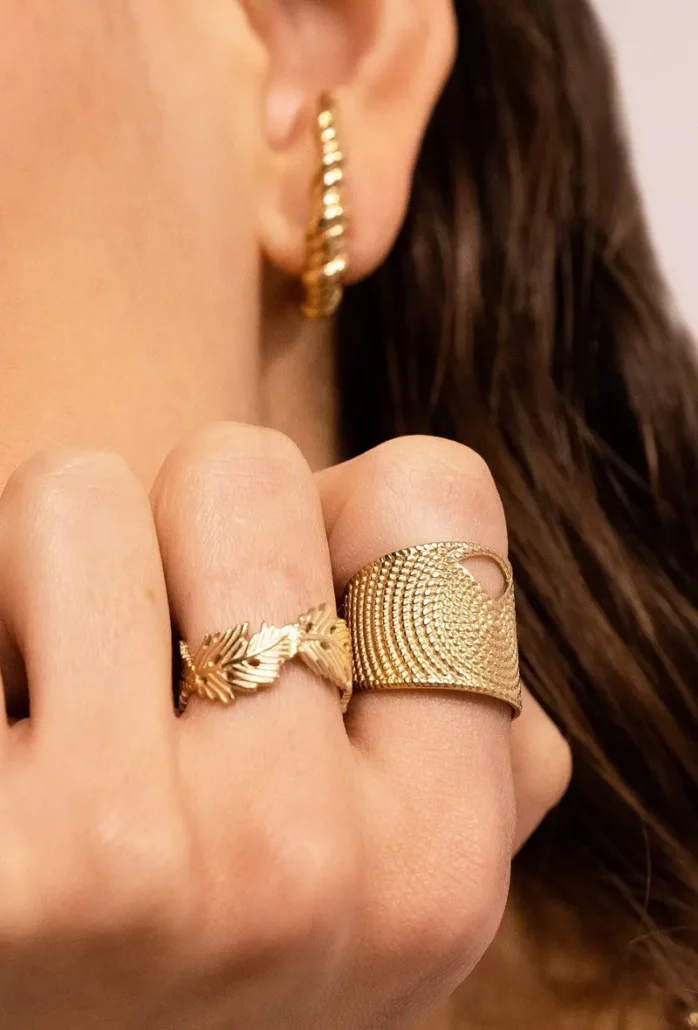 Bague en acier inoxydable Ginette - Boutique Pastel