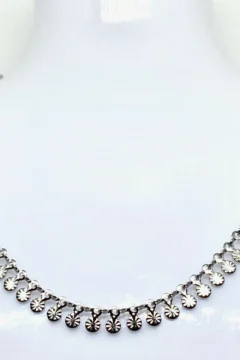 Collier en acier inoxydable Cascade Perlée