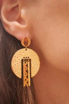 Boucle d'oreille demi lune - boutique pastel