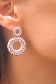 Boucle pendante argent - boutique pastel
