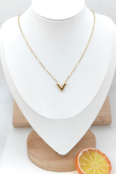 Collier V acier inoxydable
