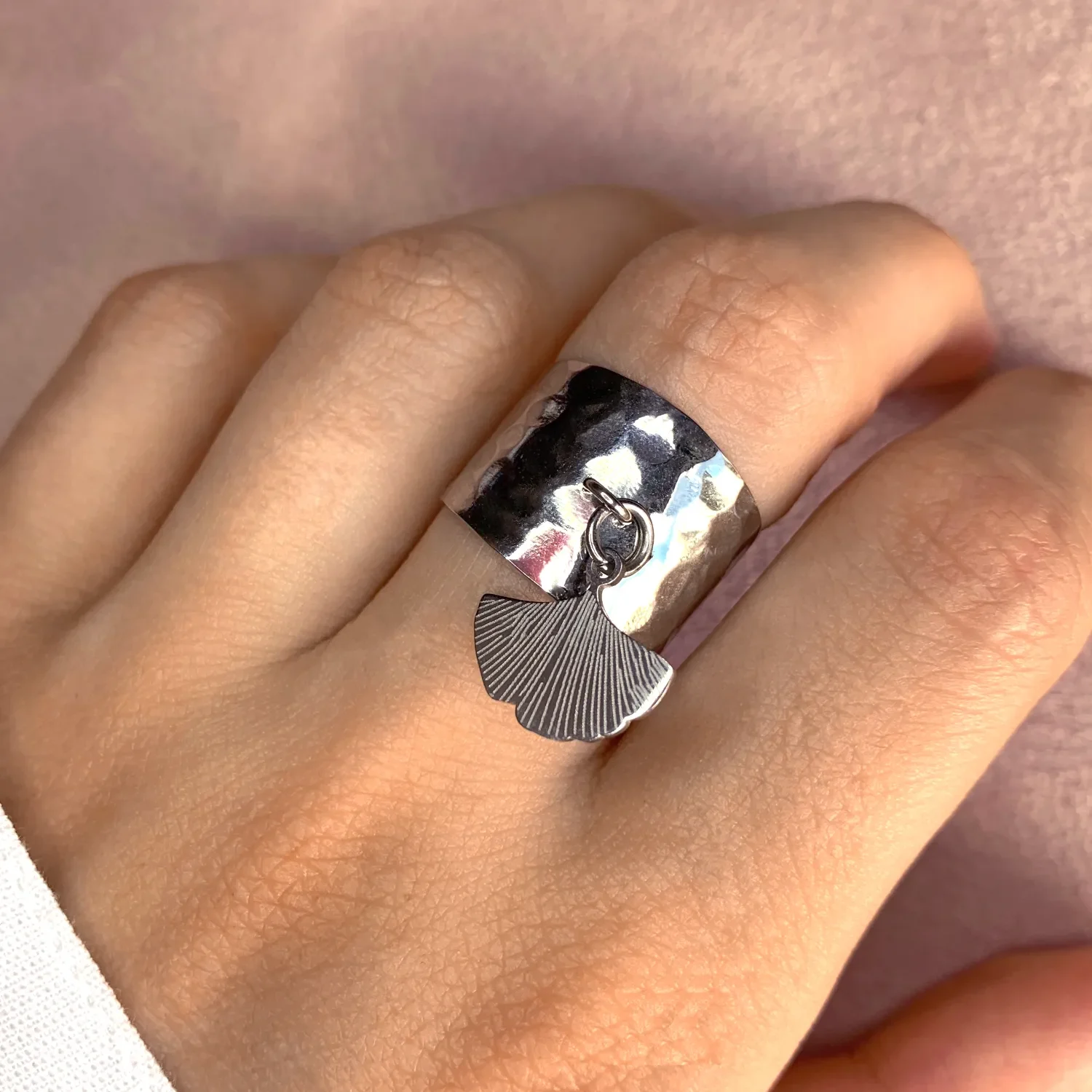 Bague rayon argenté - Boutique Pastel