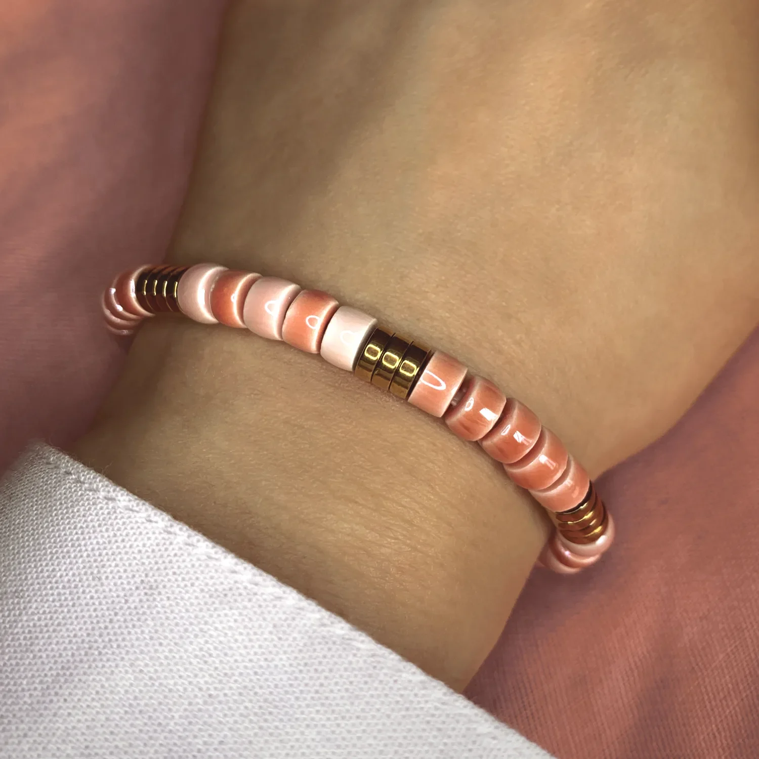 bracelet lahna rose - Boutique pastel