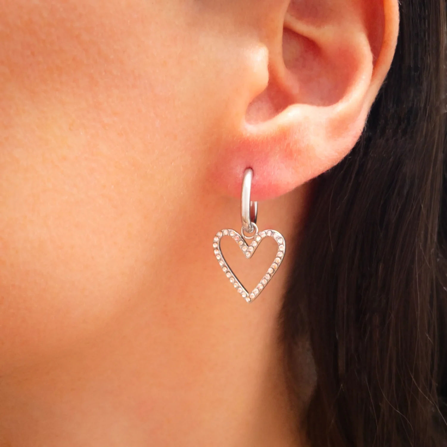 Coeur strass - boutique pastel