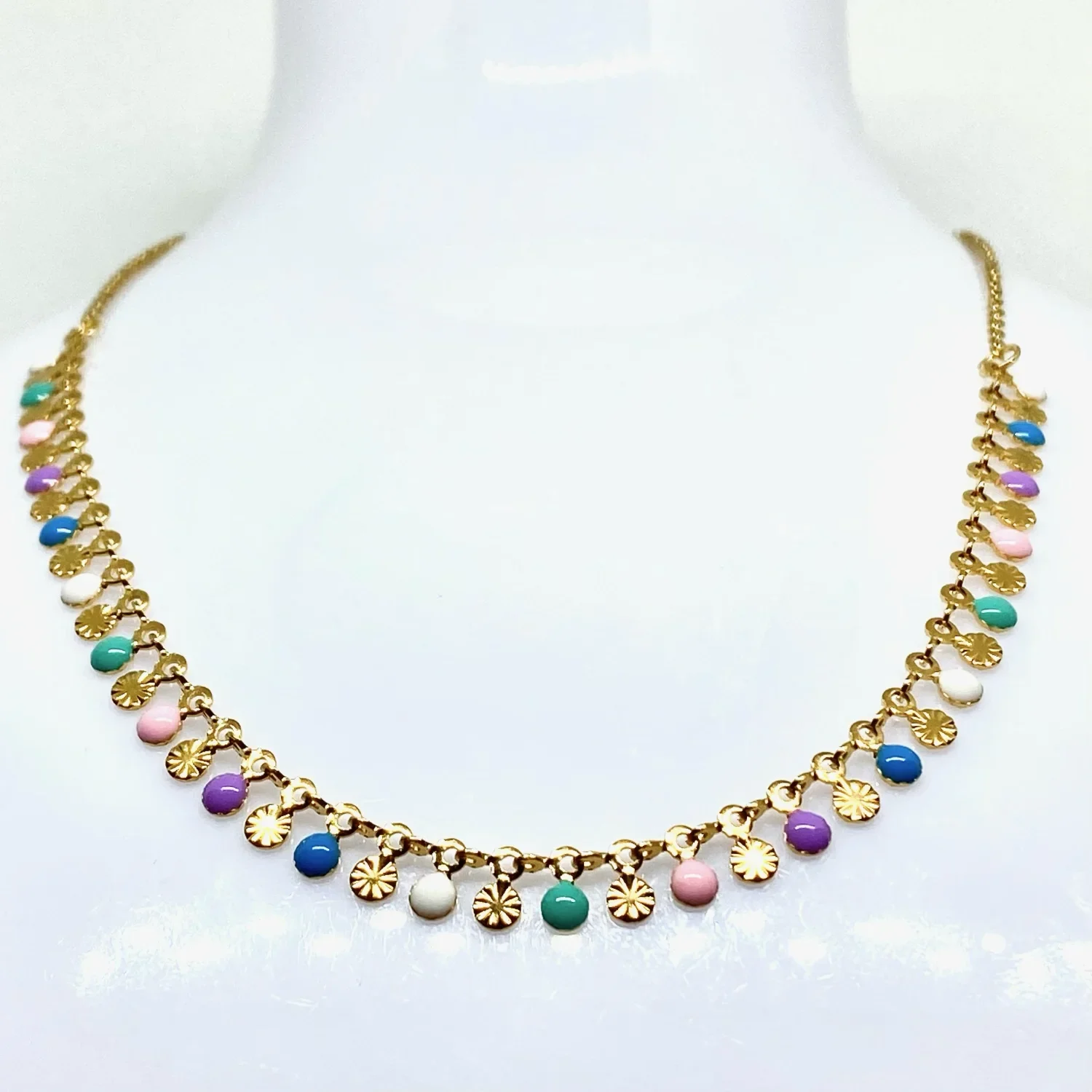 Collier en acier inoxydable Spectre Lumineux2