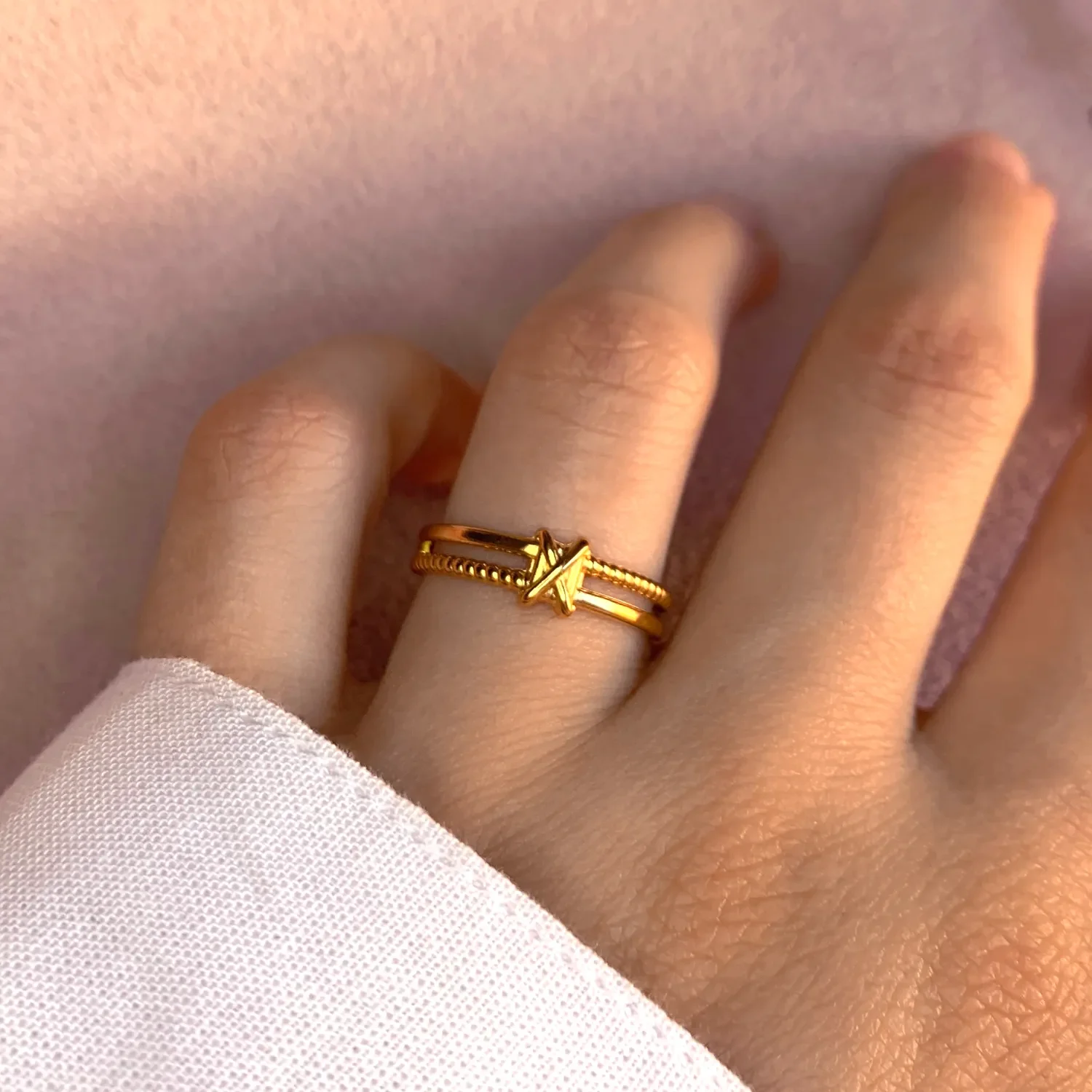 Bague carré - boutique pastel