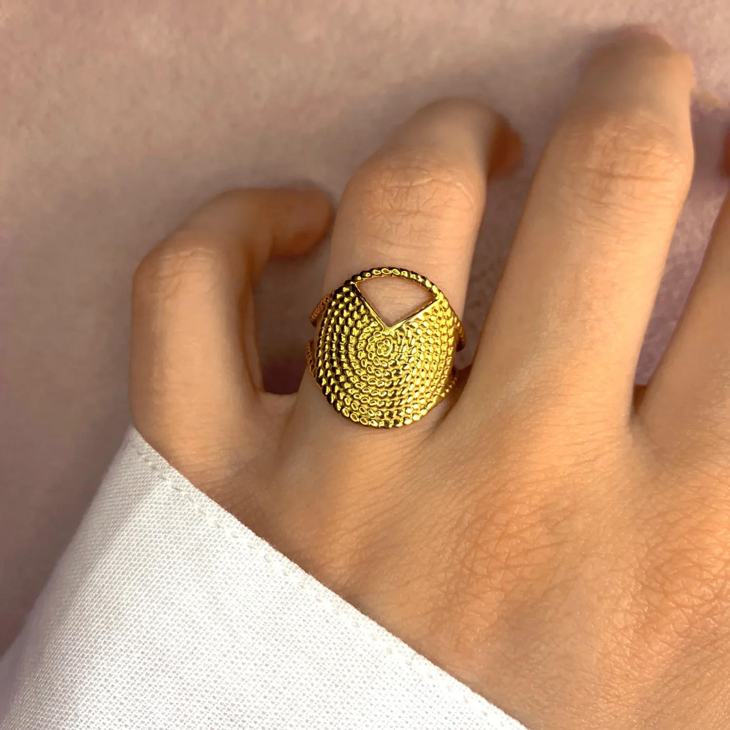 Bague dorée - Boutique Pastel