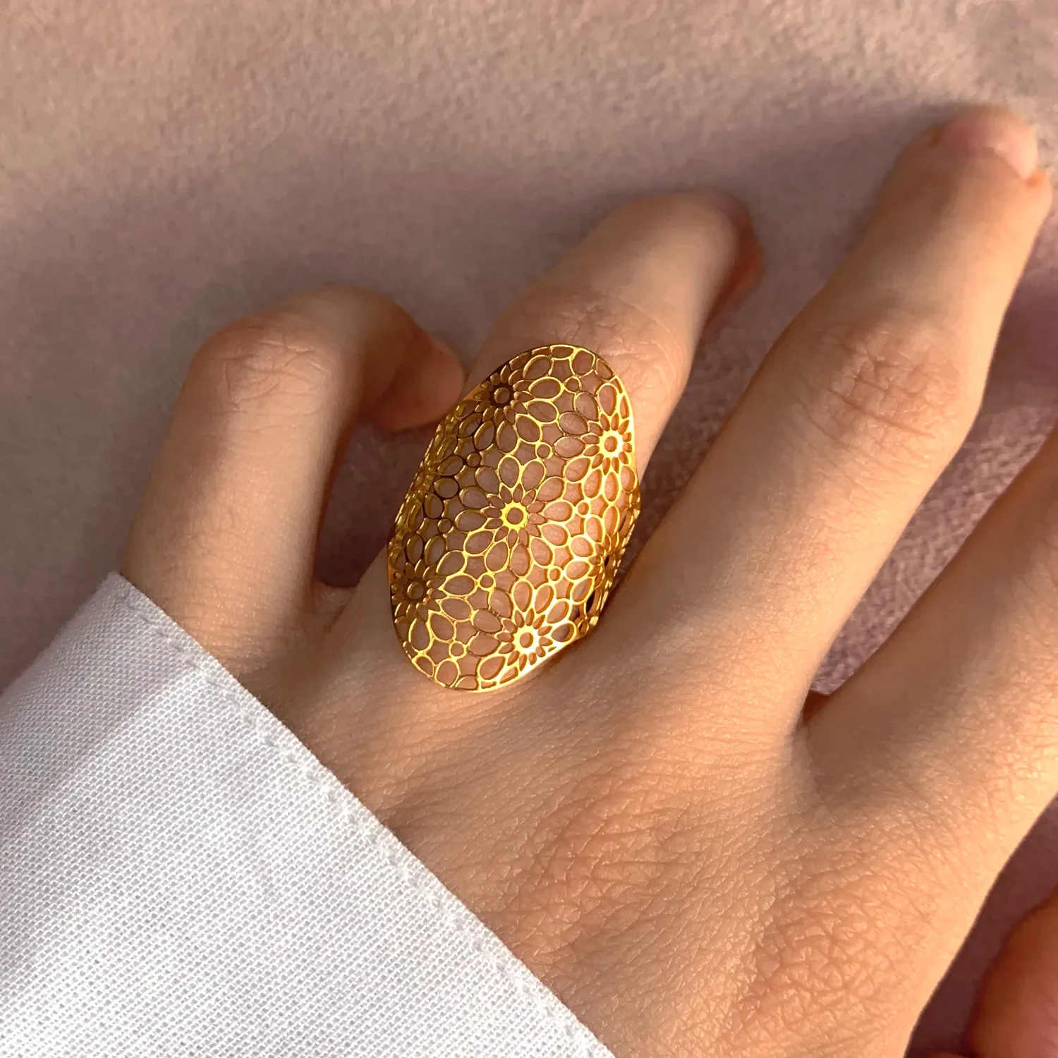 Bague marquise or - Boutique Pastel