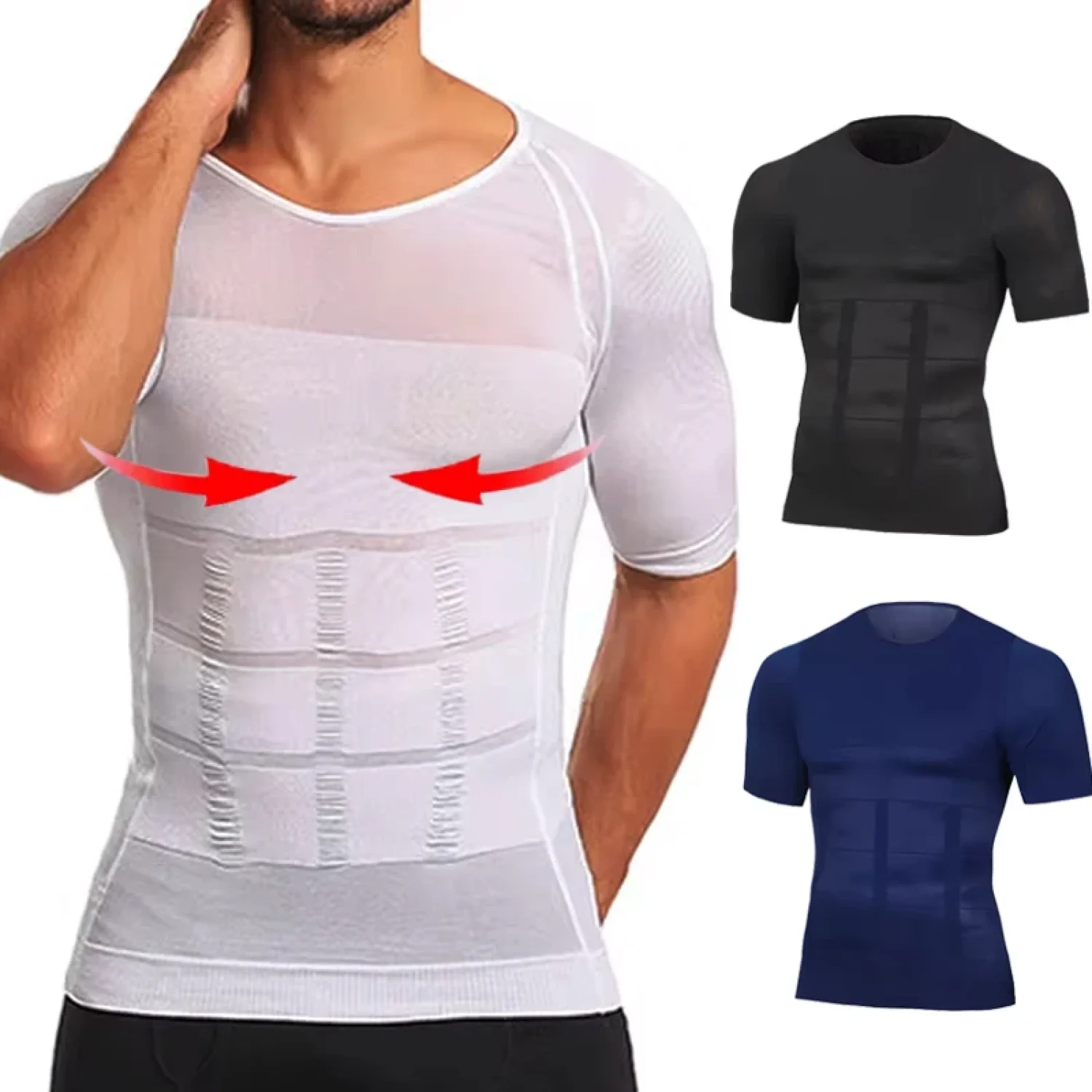 Tee shirt correcteur de posture homme